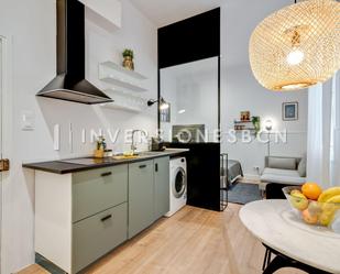 Kitchen of Flat to rent in  Barcelona Capital  with Air Conditioner, Heating and Balcony