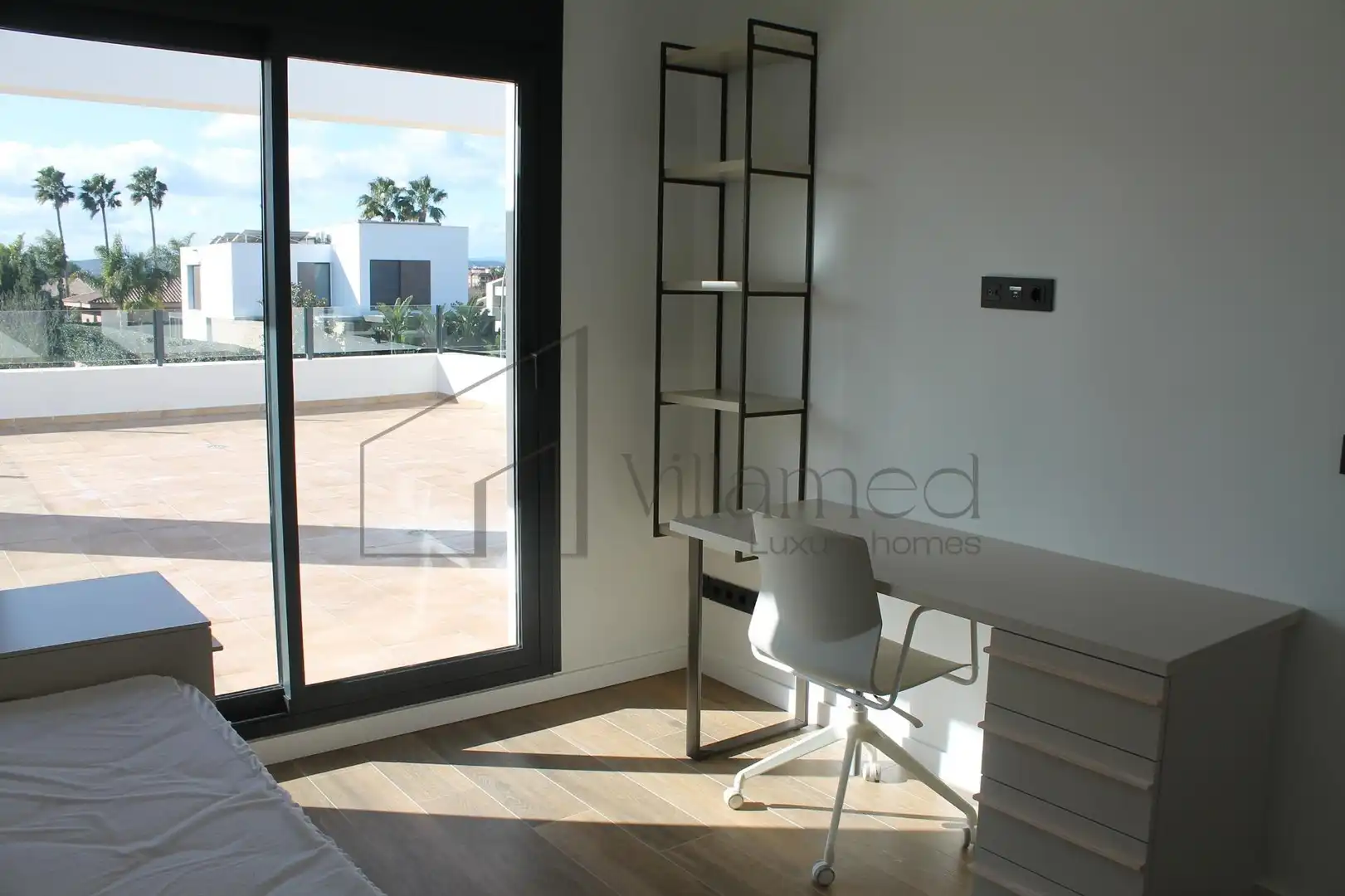 Dormitori de Casa o xalet de lloguer en L'Eliana amb Aire condicionat, Jardí privat i Terrassa