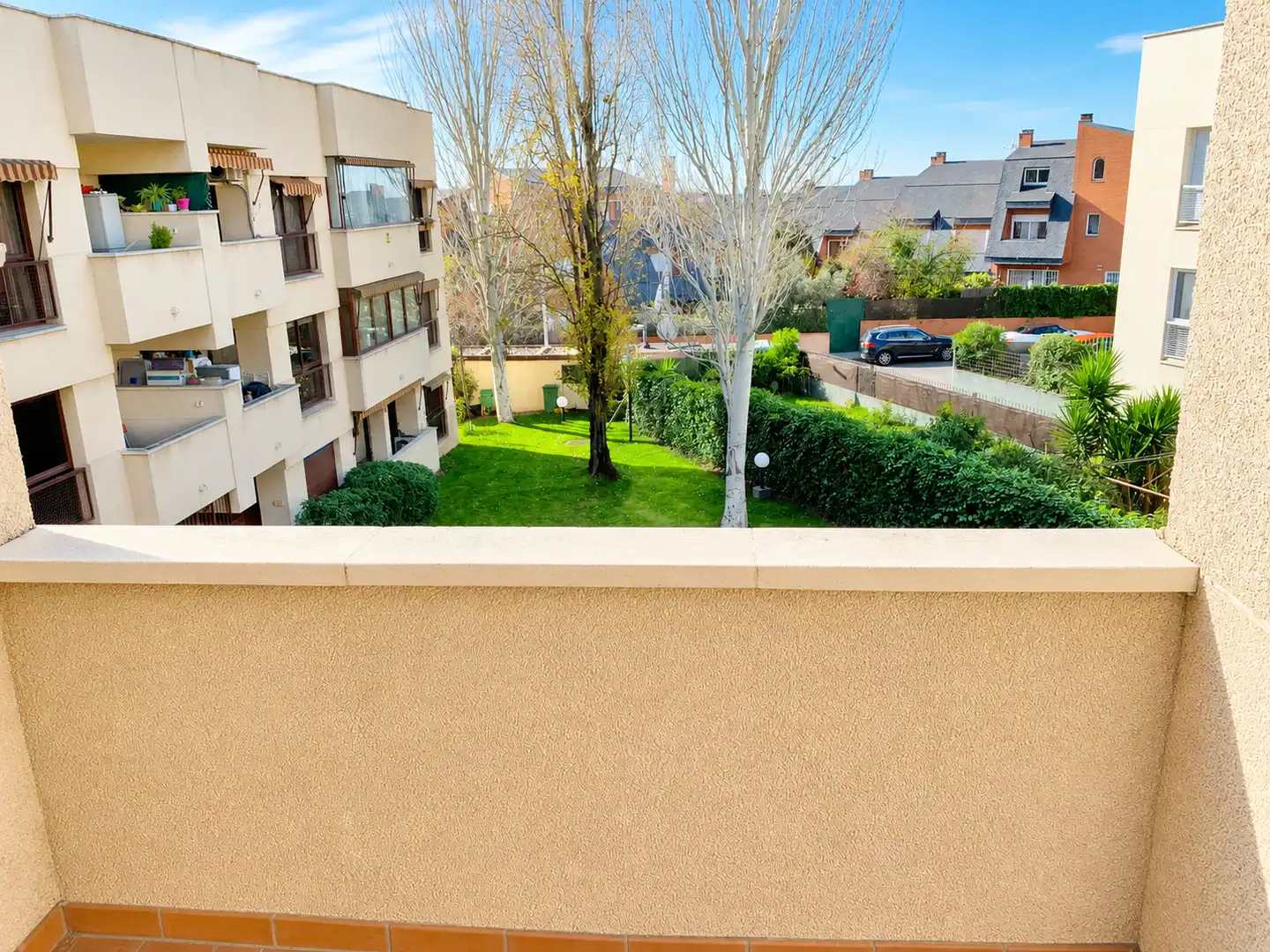 Balcony of Attic for rent in Las Rozas de Madrid  with Air Conditioner, Heating and Private garden