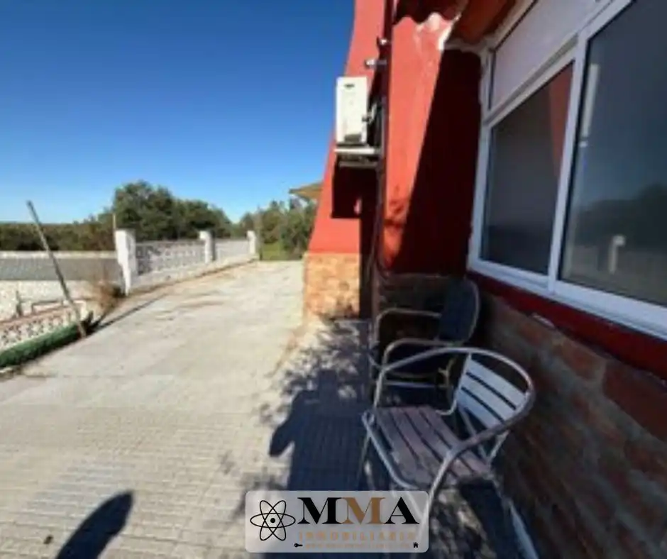 Vista exterior de Finca rústica en venta en Gibraleón con Aire acondicionado, Terraza y Piscina