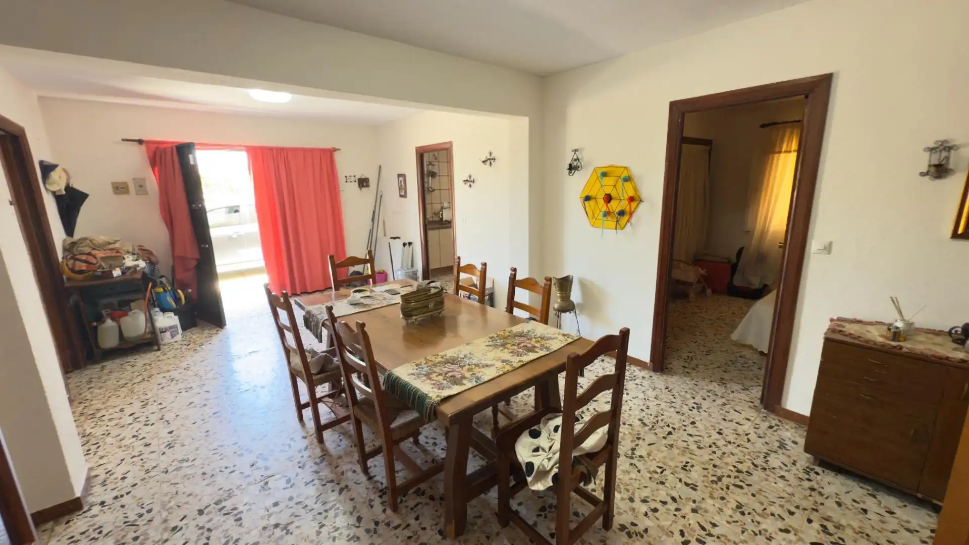 Menjador de Finca rústica en venda en Gibraleón amb Aire condicionat, Jardí privat i Terrassa