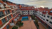 Exterior view of Flat for sale in Porto do Son  with Heating, Parquet flooring and Swimming Pool