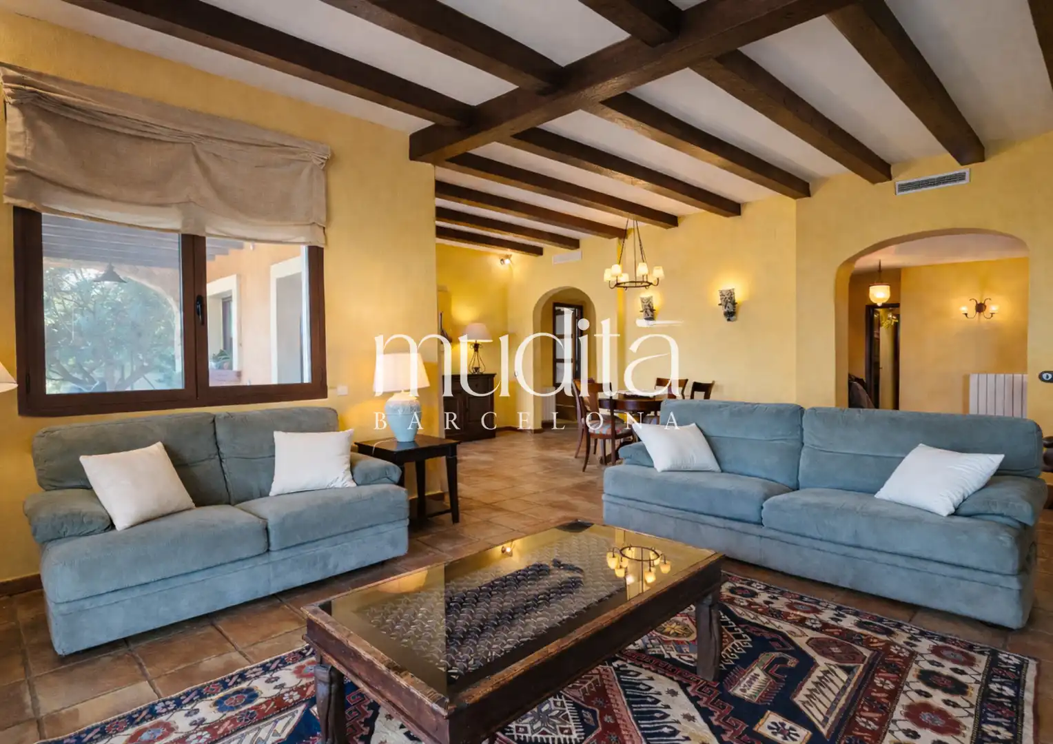 Living room of Houses for sale in Argentona  with Heating, Private garden and Terrace