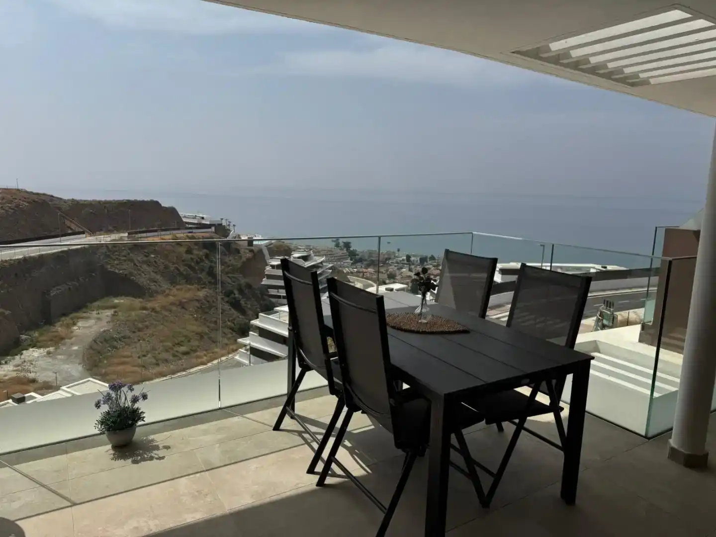 Terrace of Flat for rent in Rincón de la Victoria  with Air Conditioner, Swimming Pool and Balcony