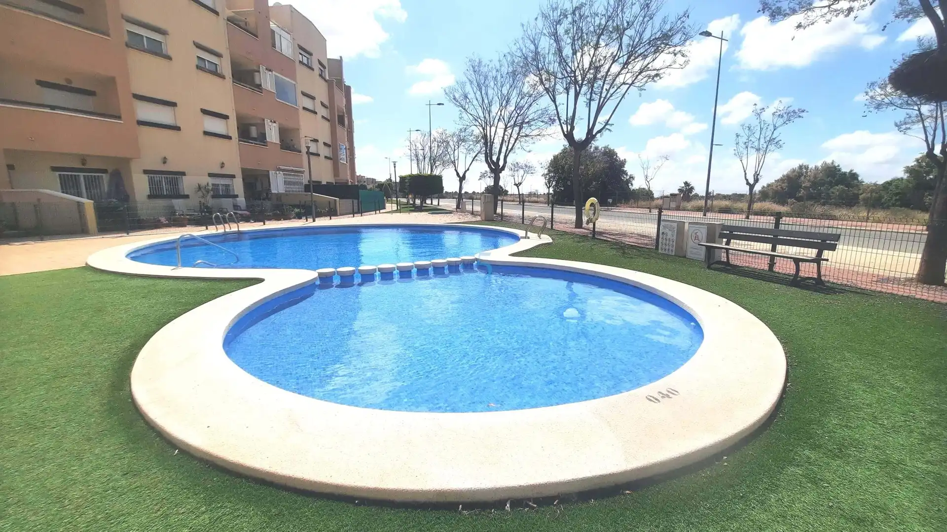 Swimming pool of Flat for sale in Murcia  with Air Conditioner, Heating and Terrace
