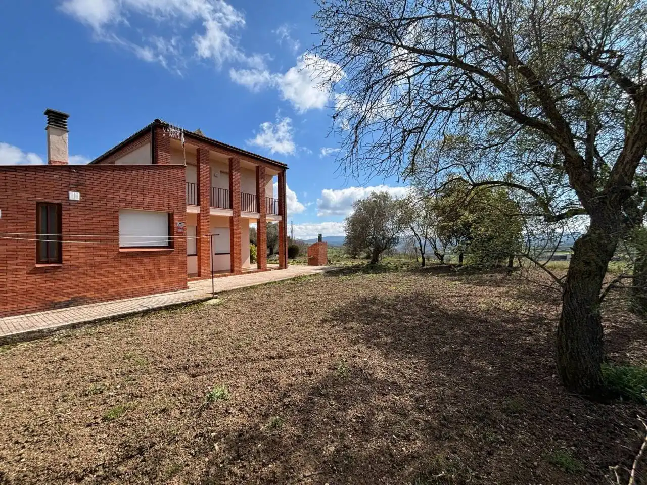 Vista exterior de Casa o xalet en venda en Santa Coloma de Queralt amb Calefacció, Jardí privat i Terrassa