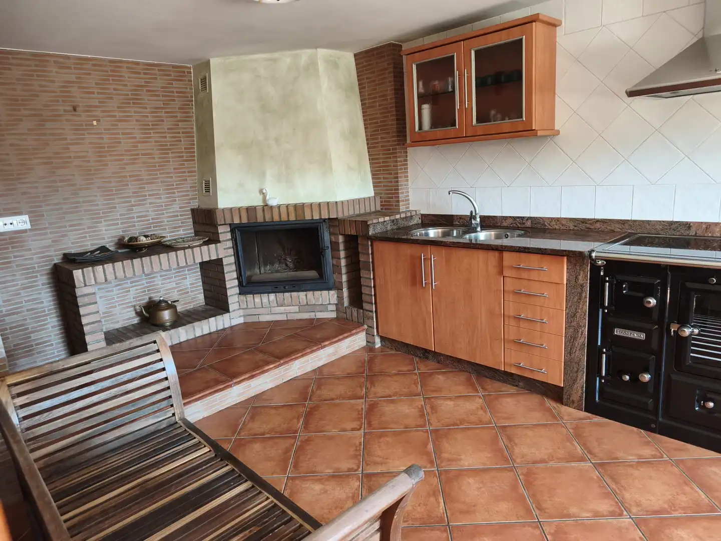 Cocina de Casa o chalet en venta en Ponteceso con Calefacción, Jardín privado y Terraza