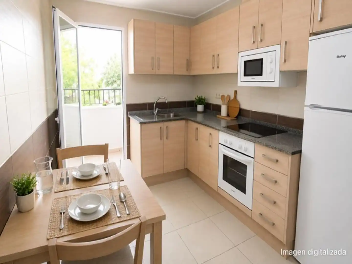 Cocina de Piso en venta en Aspe con Terraza
