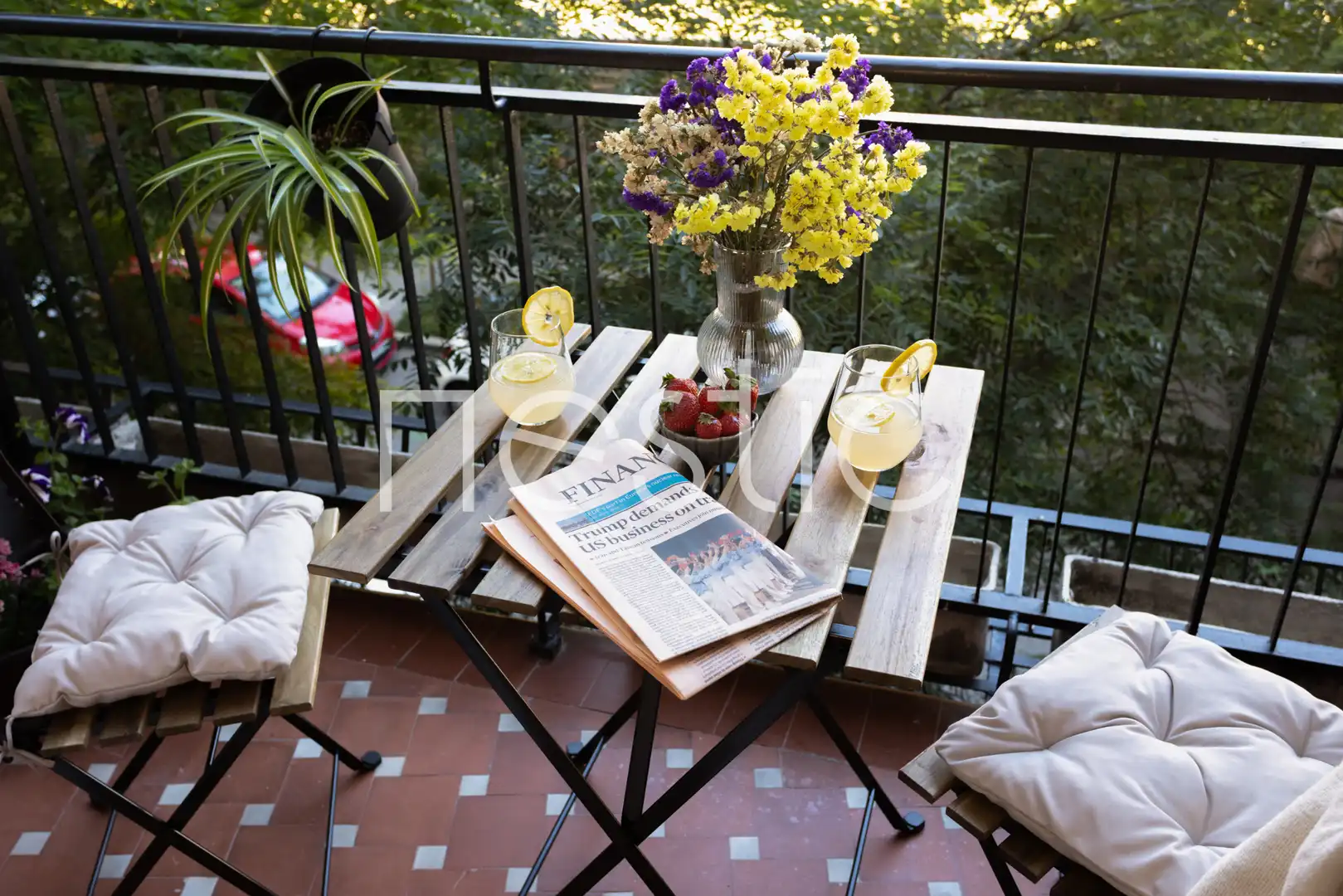 Terrassa de Apartament de lloguer en Madrid amb Aire condicionat, Calefacció i Moblat