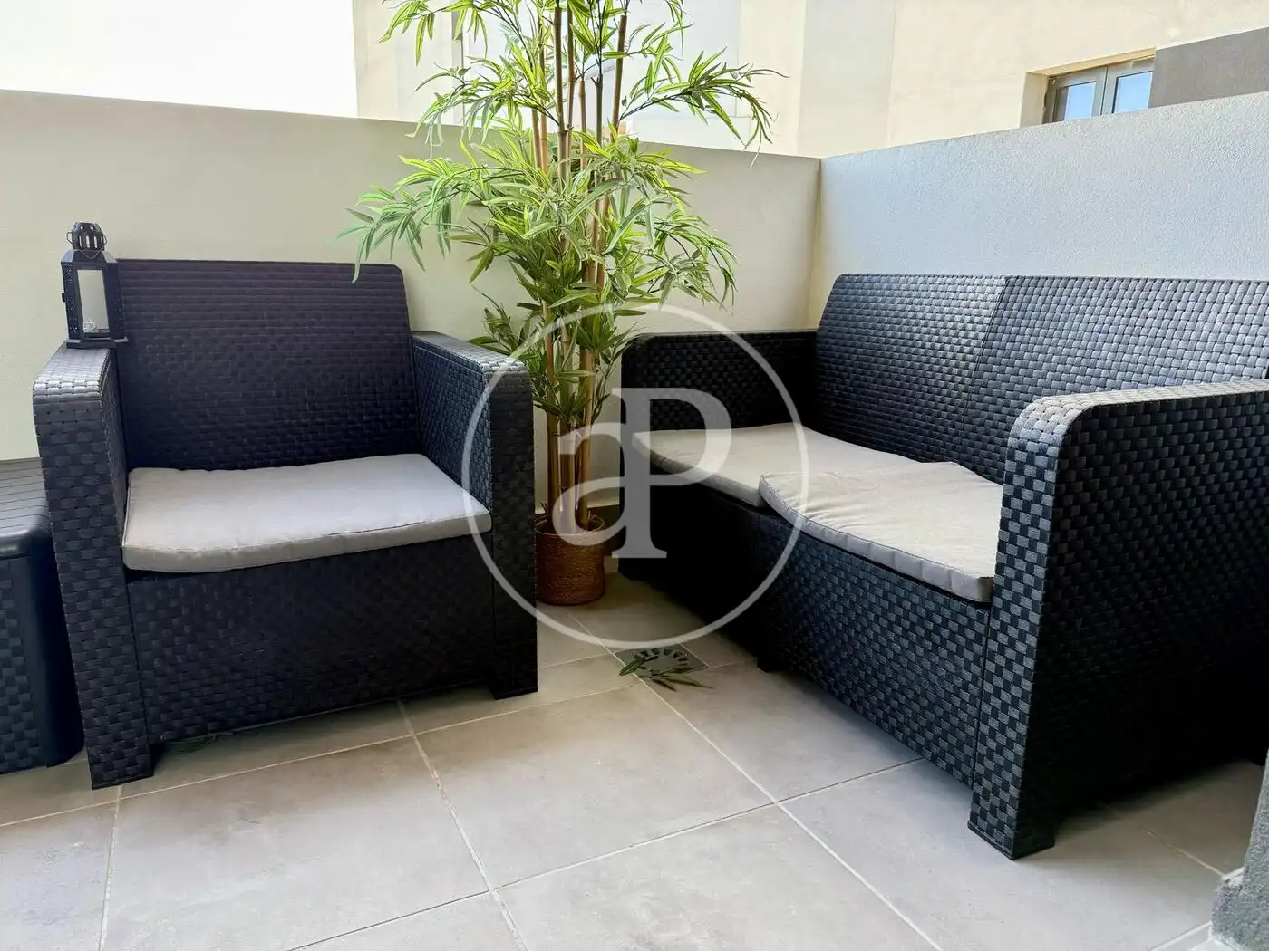 Terrace of Flat for rent in Valencia  with Air Conditioner, Heating and Private garden