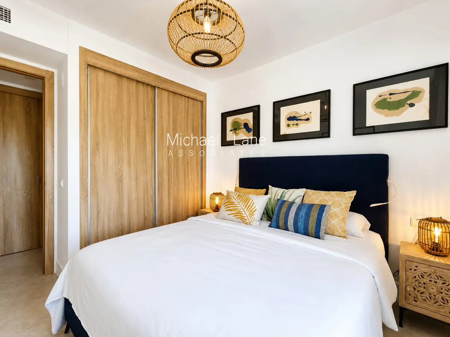 Schlafzimmer von Wohnung zum Verkauf in Sotogrande mit Klimaanlage, Heizung und Terrasse