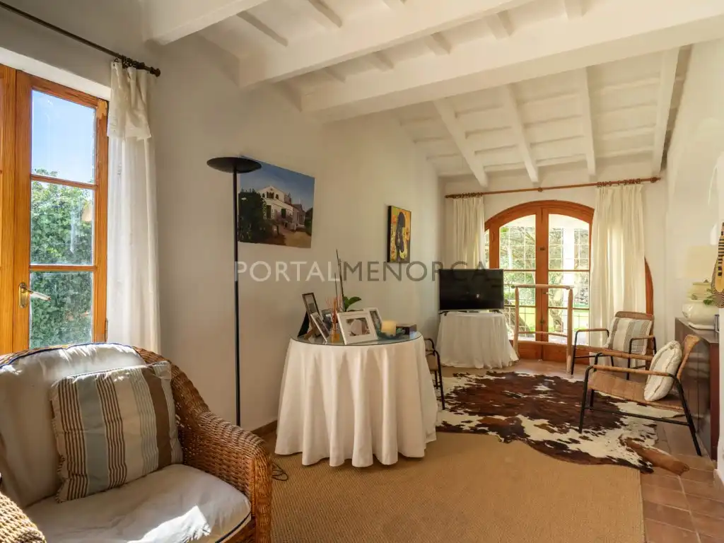 Sala d'estar de Finca rústica en venda en Maó - Mahón