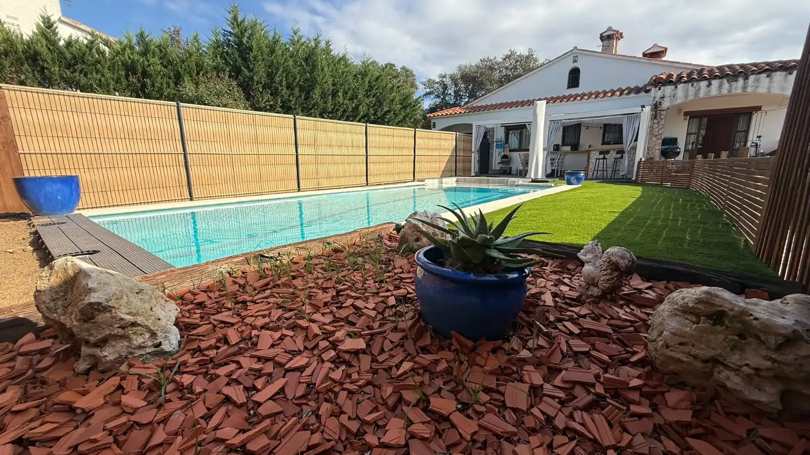 Piscina de Casa o chalet en venta en Caldes de Malavella con Calefacción, Jardín privado y Terraza