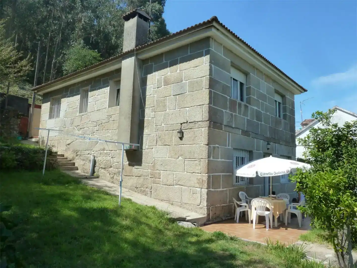 Exterior view of Houses for rent in Marín  with Private garden, Parquet flooring and Furnished