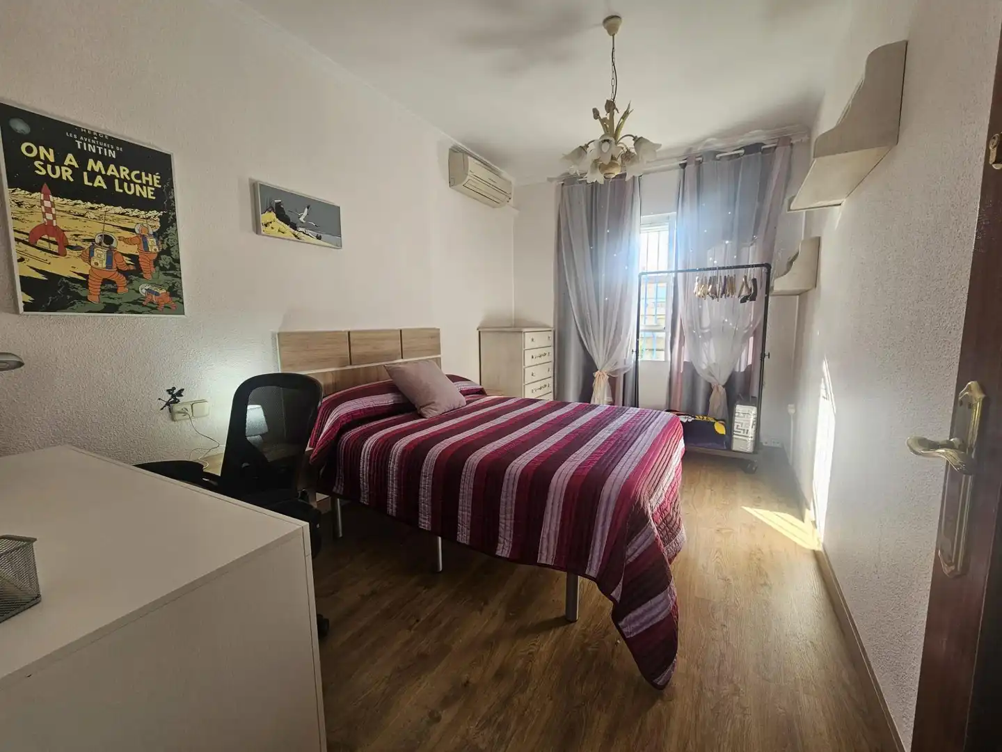 Schlafzimmer von Wohnung zur untervermieten in Cartagena mit Klimaanlage und Möbliert