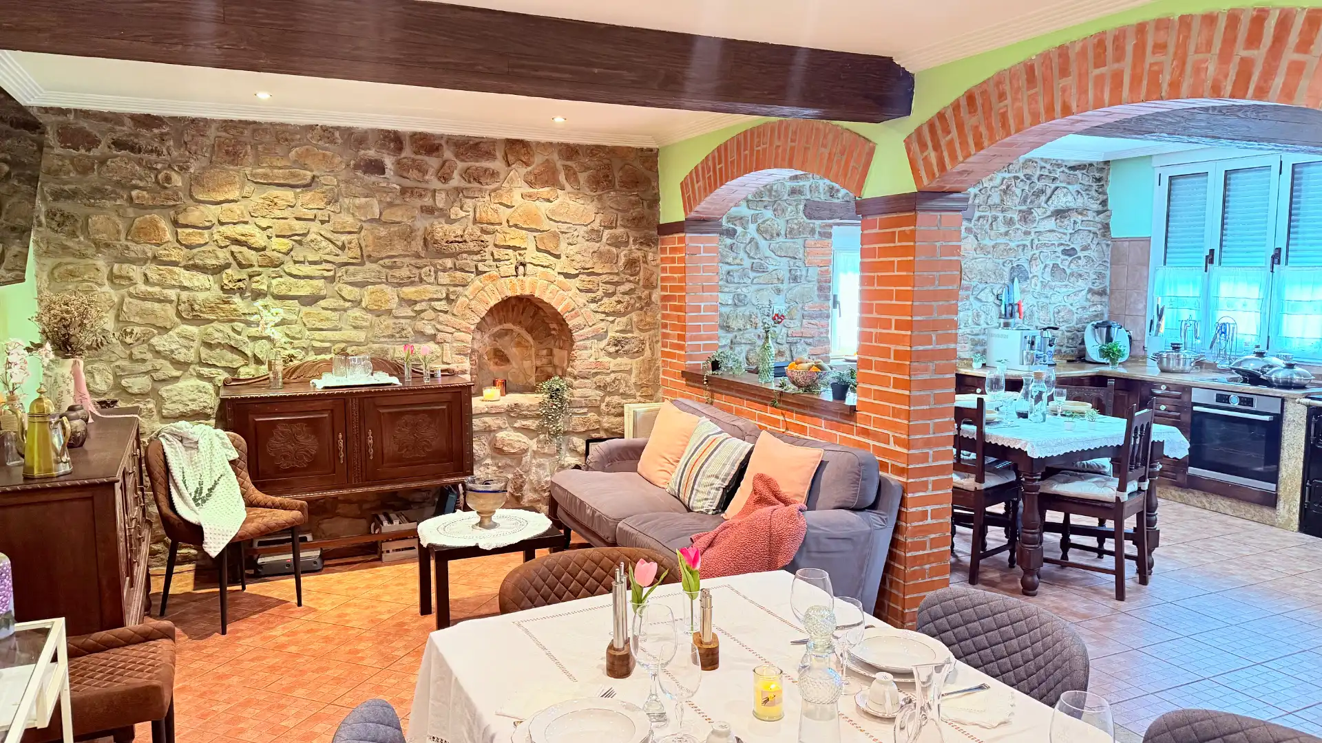 Dining room of Country homes for sale in Corvera de Asturias  with Heating, Private garden and Terrace