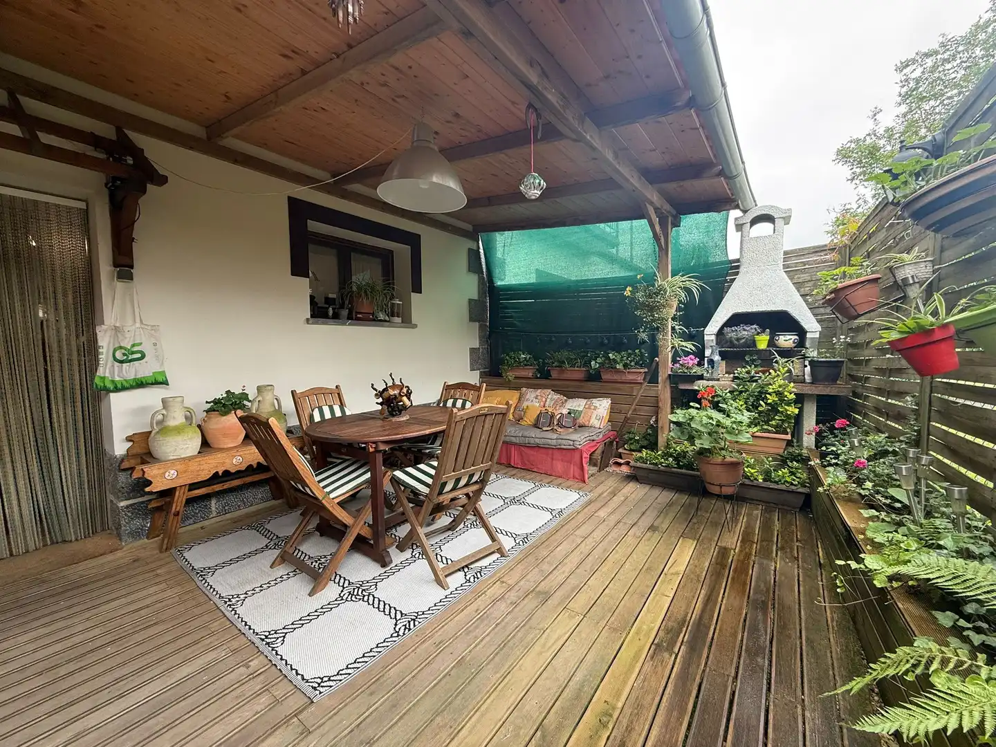 Terrasse von Einfamilien-Reihenhaus zum Verkauf in Asteasu mit Terrasse, Möbliert und Balkon