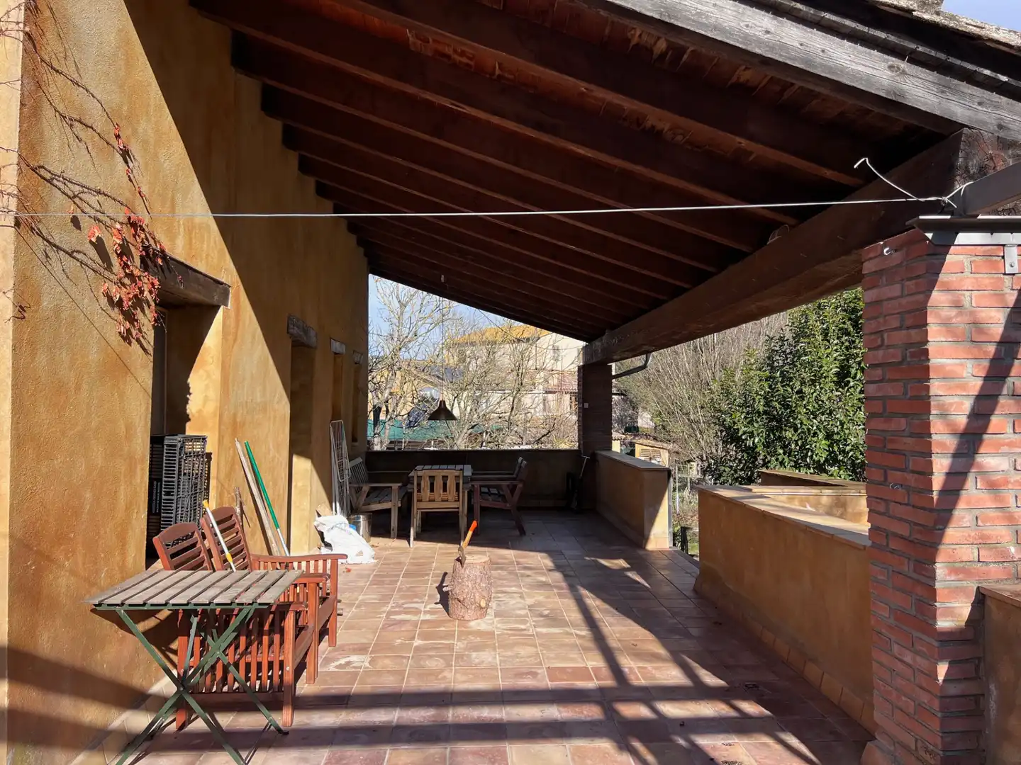 Terrassa de Finca rústica en venda en Mieres (Girona) amb Aire condicionat, Jardí privat i Parquet