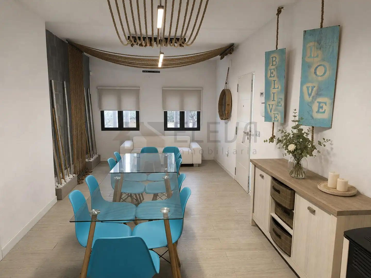 Comedor de Finca rústica en venta en La Roda con Jardín privado