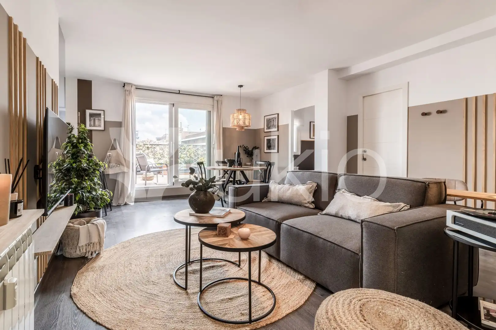 Sala d'estar de Apartament de lloguer en Madrid amb Aire condicionat, Calefacció i Terrassa