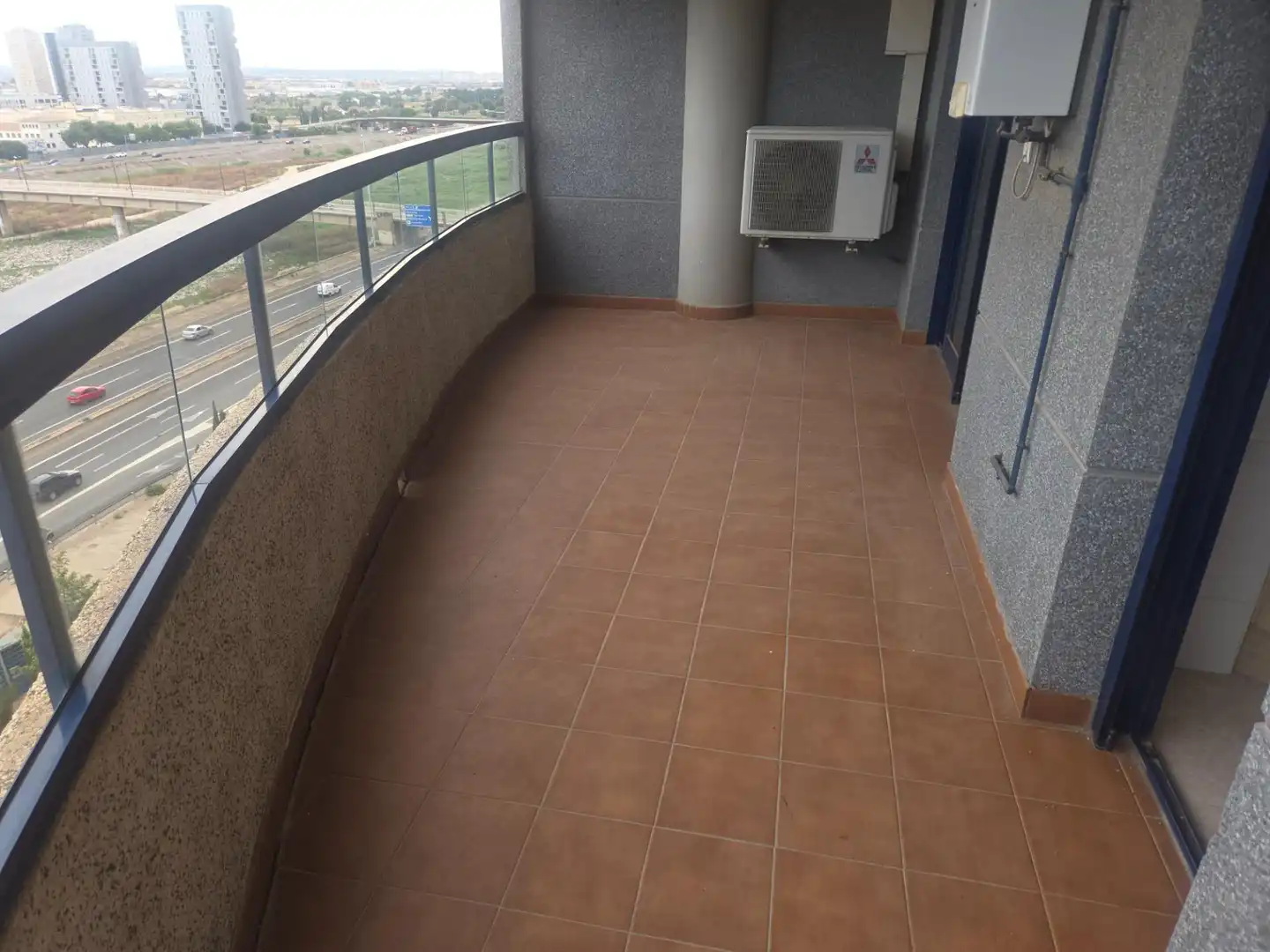 Balcony of Flat for rent in Valencia  with Air Conditioner, Parquet flooring and Balcony