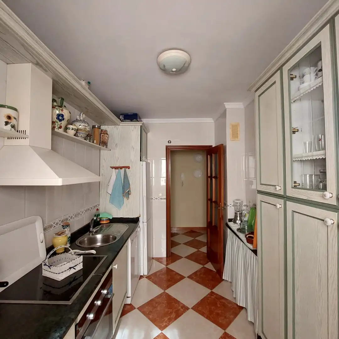 Kitchen of Flat for sale in Isla Cristina  with Air Conditioner, Furnished and Washing machine