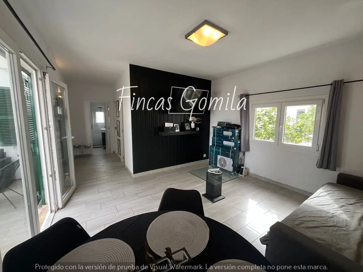 Sala d'estar de Apartament de lloguer amb opció a compra en Alaior amb Aire condicionat, Calefacció i Jardí privat