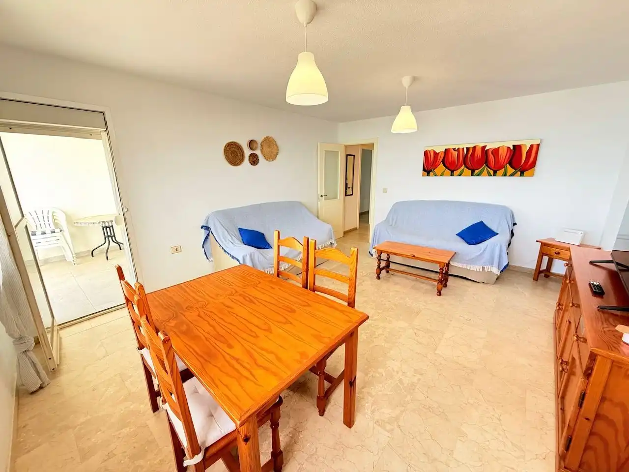 Living room of Flat for sale in Torrox  with Furnished