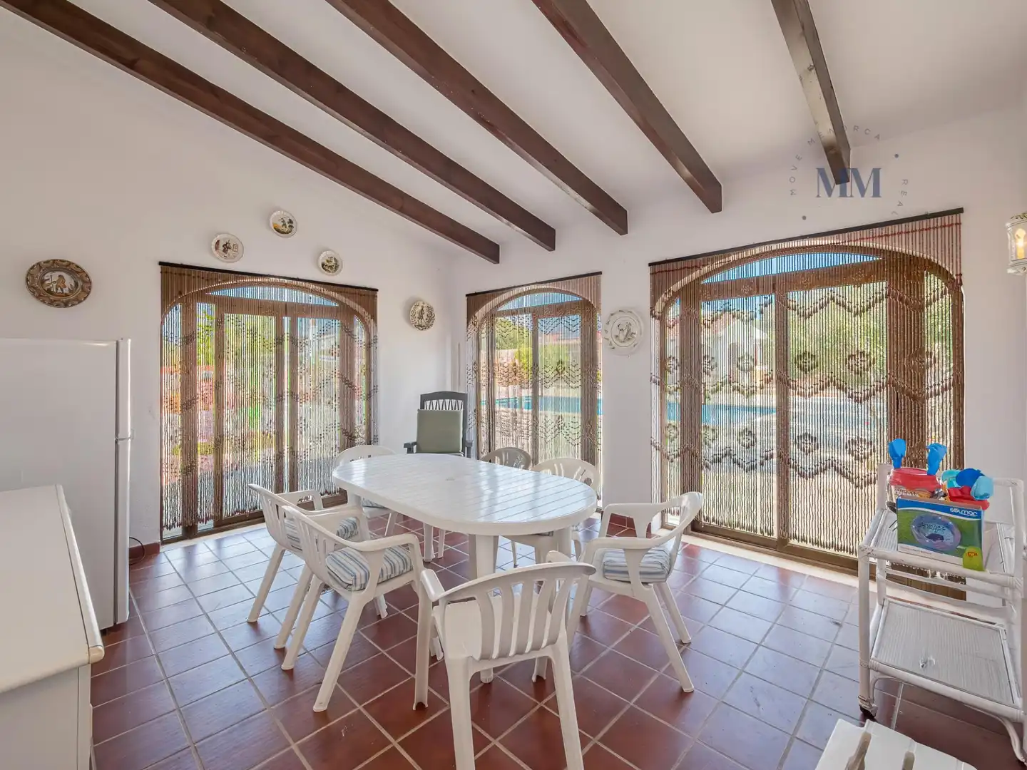 Menjador de Casa o xalet en venda en Sant Lluís amb Aire condicionat, Calefacció i Jardí privat