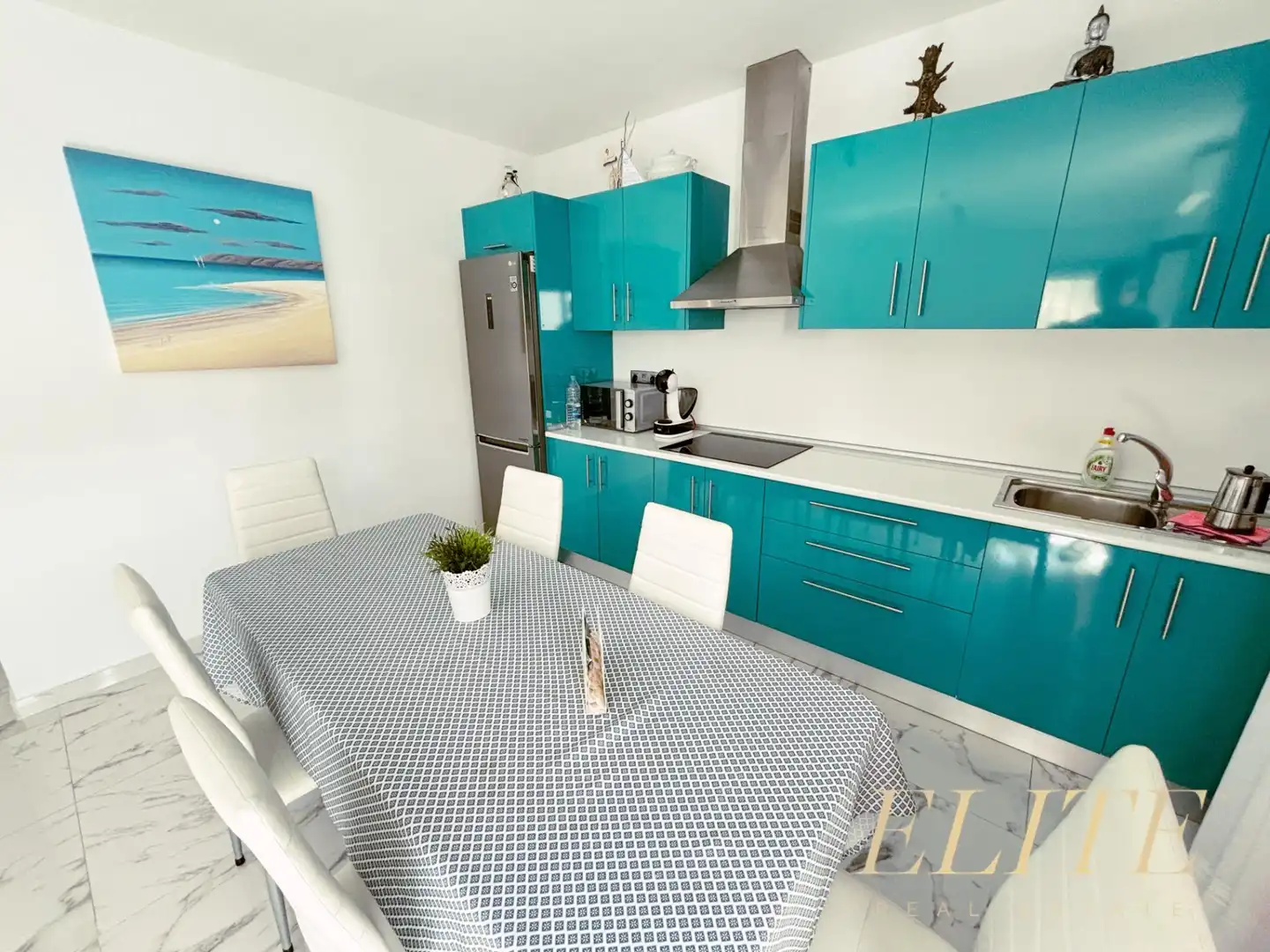 Cuina de Apartament en venda en Mogán amb Aire condicionat, Jardí privat i Terrassa