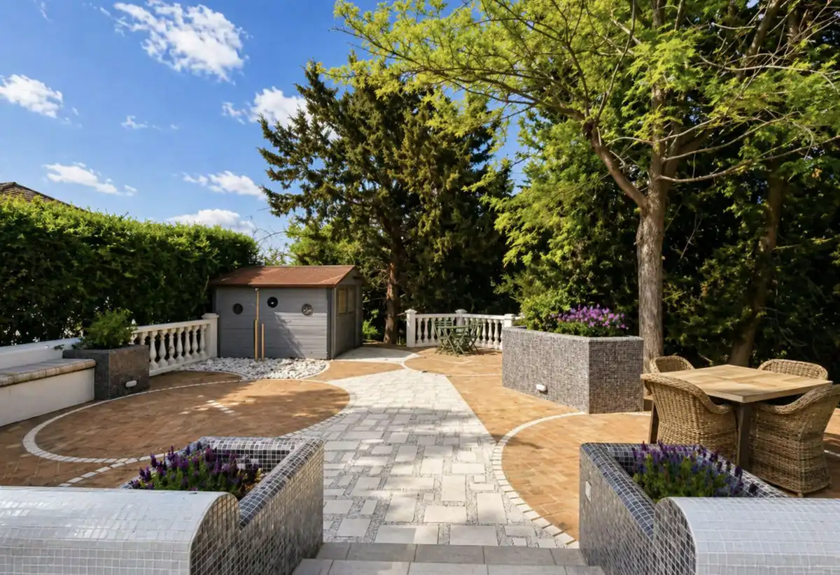Terraza de Casa o chalet en venta en Manilva con Aire acondicionado, Jardín privado y Terraza