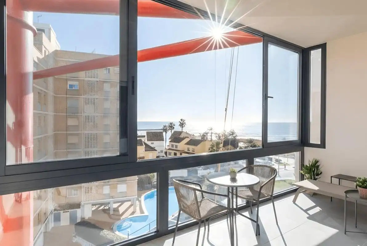 Bedroom of Flat for sale in La Pobla de Farnals  with Heating, Private garden and Terrace