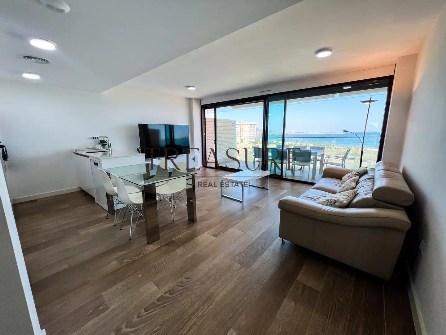 Living room of Apartments for sale in Cartagena  with Private garden, Terrace and Community pool