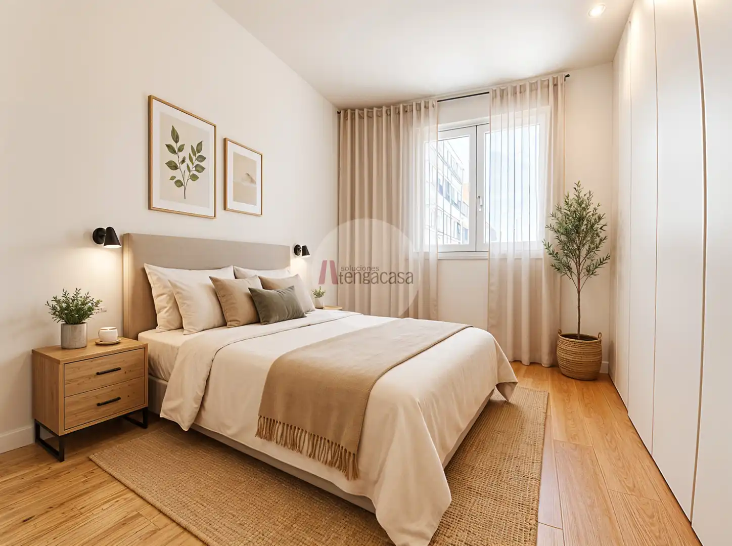 Bedroom of Apartments for sale in Madrid  with Air Conditioner, Heating and Parquet flooring