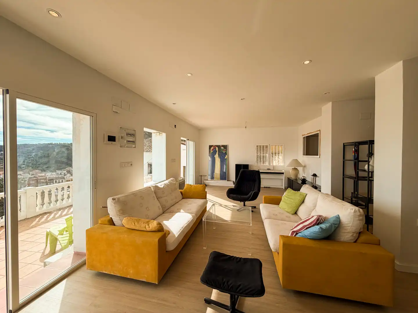 Wohnzimmer von Haus oder Chalet zum Verkauf in Gilet mit Heizung, Parkett und Terrasse