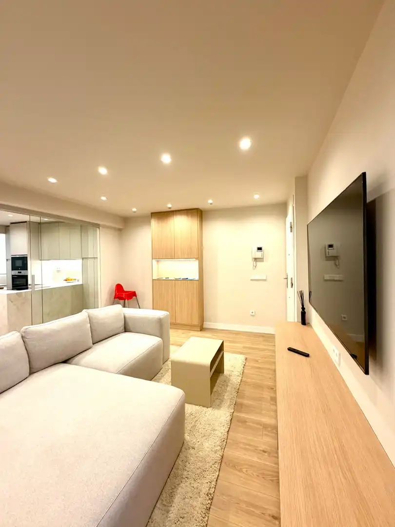 Living room of Flat for rent in Gijón   with Heating and Furnished