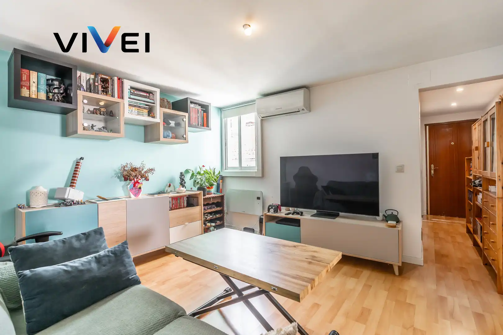 Living room of Flat for sale in Madrid  with Air Conditioner and Heating
