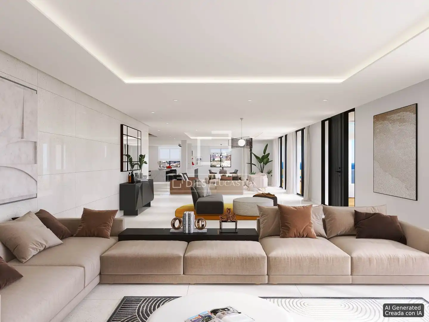 Sala de estar de Casa o chalet en venta en Rincón de la Victoria con Aire acondicionado, Jardín privado y Piscina