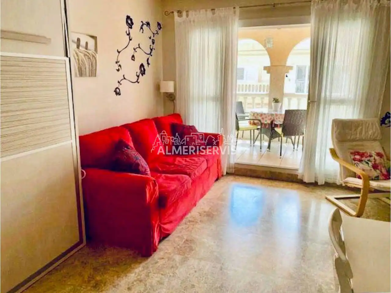 Wohnzimmer von Dachboden zum Verkauf in El Ejido mit Klimaanlage, Terrasse und Abstellraum