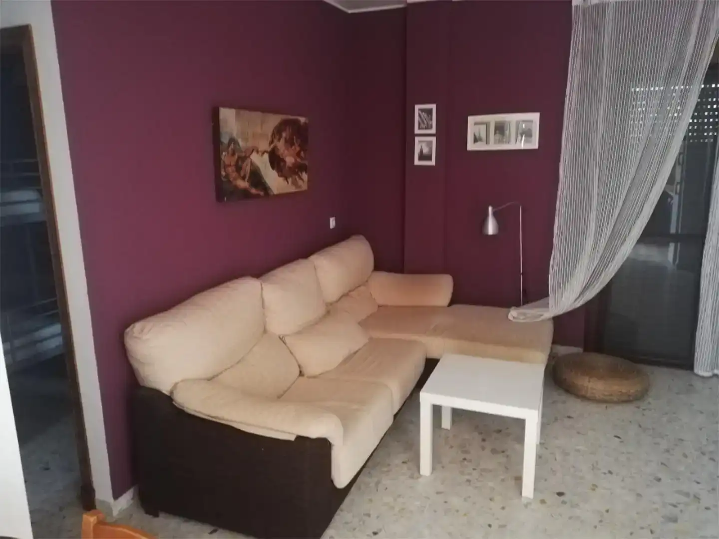 Sala de estar de Piso de alquiler en Chipiona con Aire acondicionado, Amueblado y Lavadora