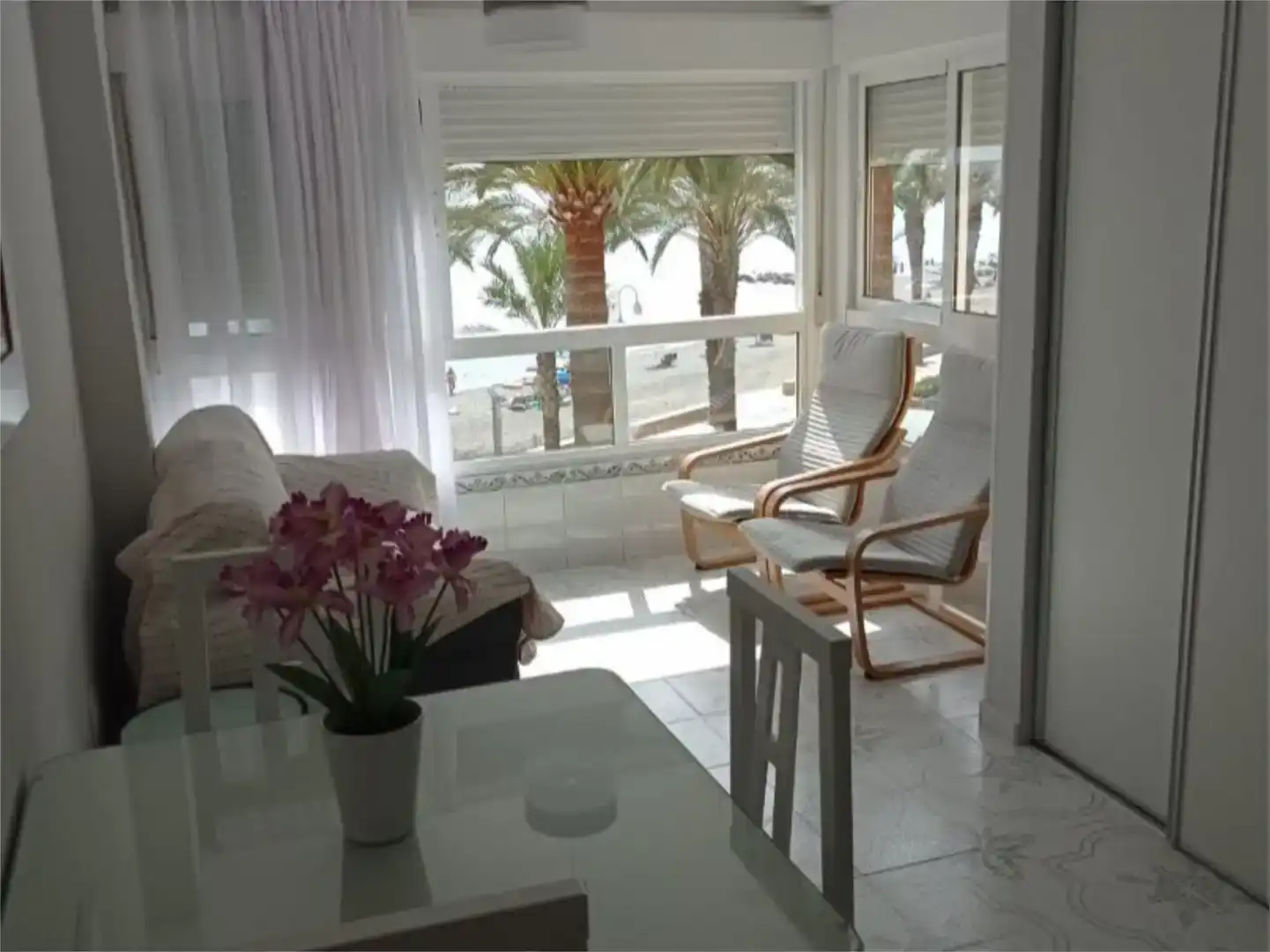 Schlafzimmer von Wohnung zur Miete in Algarrobo mit Klimaanlage und Schwimmbad