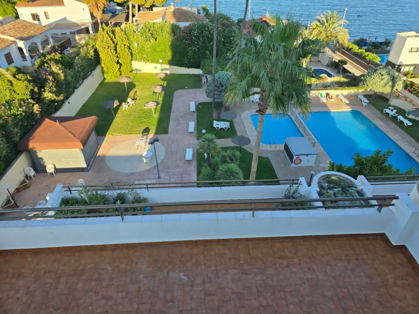 Swimming pool of Apartments for sale in Calpe / Calp  with Air Conditioner, Heating and Private garden