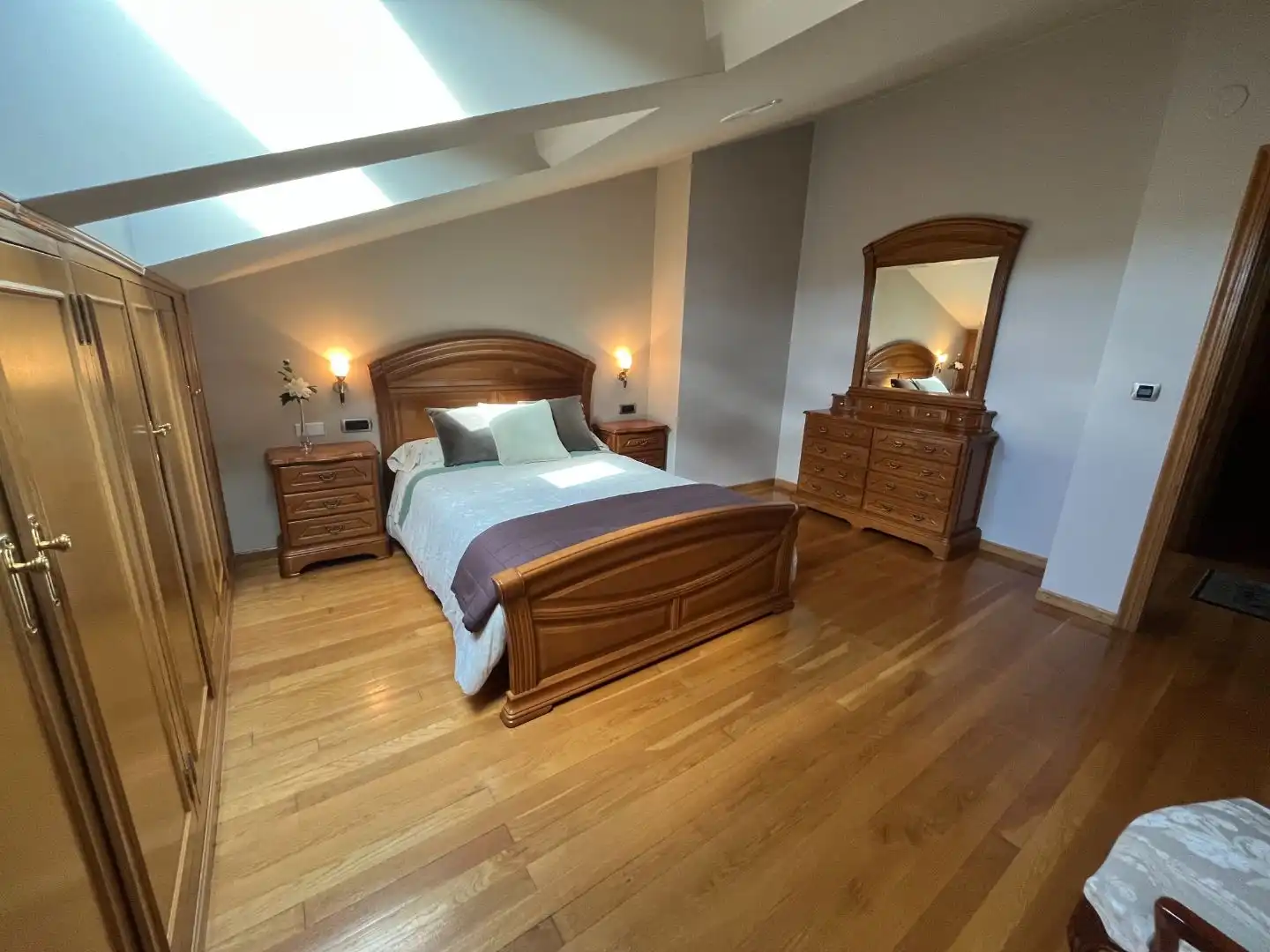 Bedroom of Duplexes for sale in Monforte de Lemos  with Heating, Private garden and Parquet flooring