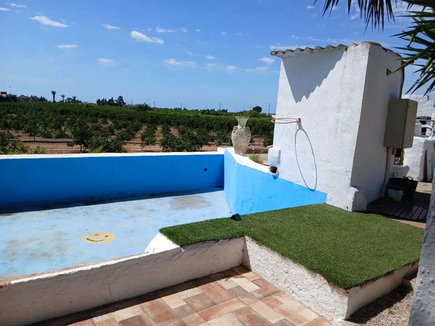 Piscina de Finca rústica de alquiler en Alcanar con Jardín privado, Terraza y Piscina