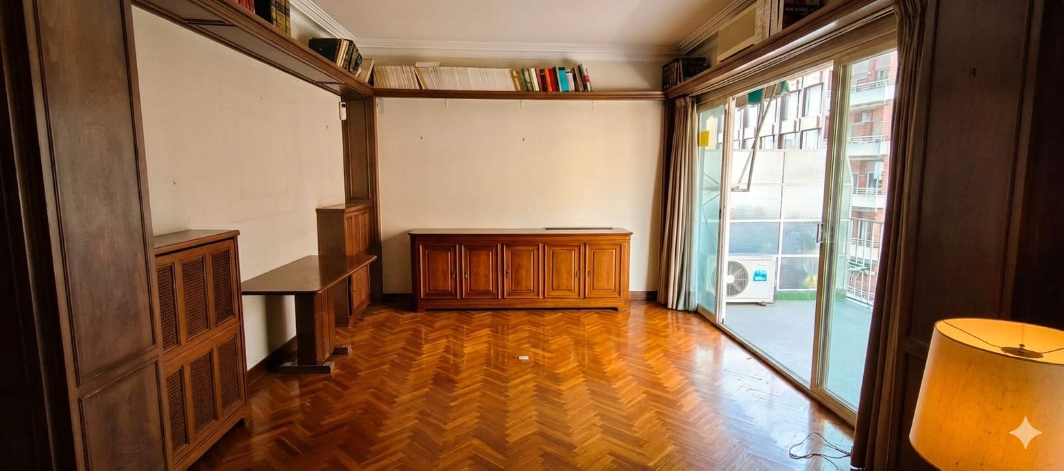 Sala d'estar de Pis en venda en  Barcelona Capital amb Calefacció, Parquet i Forn