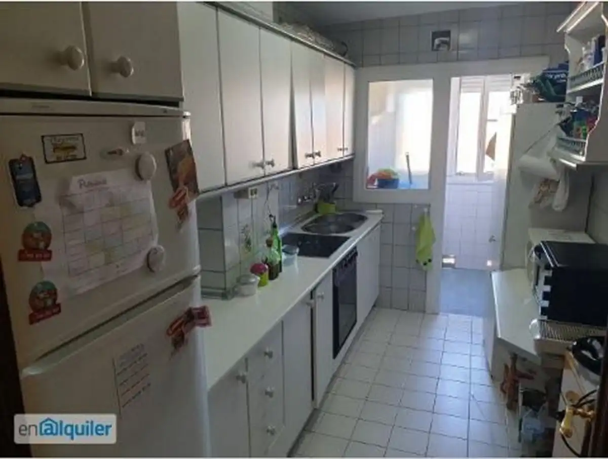 Kitchen of Flat for rent in Granada  with Heating, Terrace and Furnished