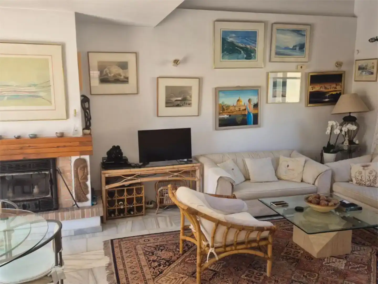 Sala de estar de Casa o chalet en venta en Mojácar con Aire acondicionado y Piscina