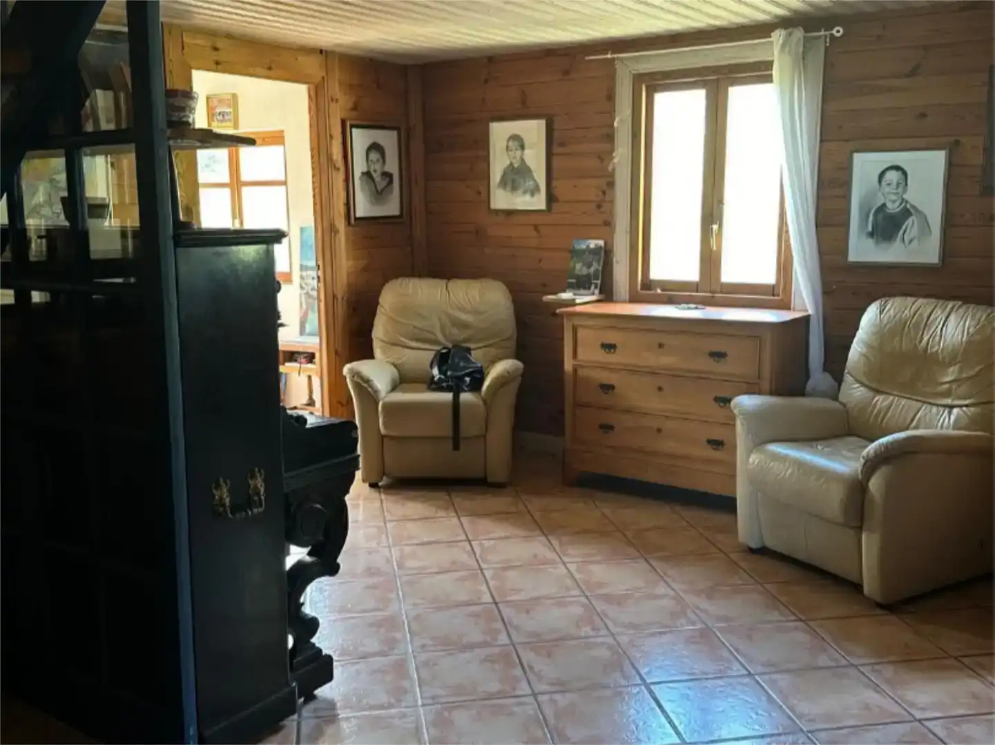 Sala d'estar de Finca rústica en venda en Mijas amb Aire condicionat i Balcó