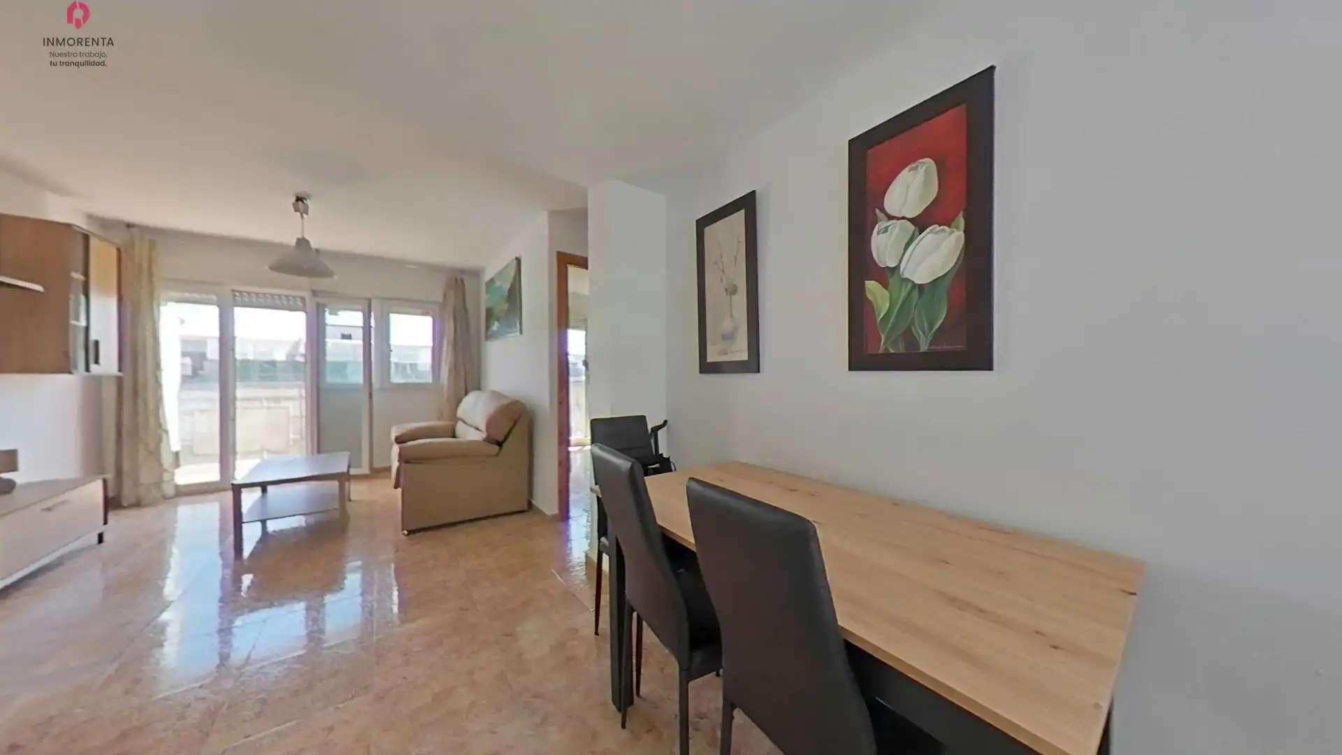 Comedor de Piso de alquiler en Madrid con Calefacción, Jardín privado y Terraza