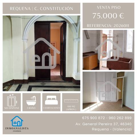 Piso en Venta en Calle Constitución en Requena